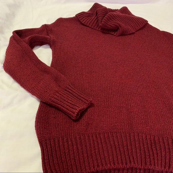Forever 21 Small Red Sweater w/ Chunky Turtleneck - Picture 6 of 8